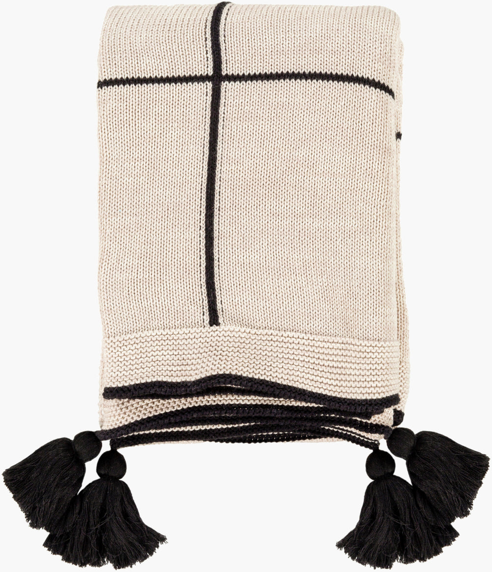 Fleck Throw FCK-1002 in Beige, front view