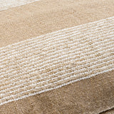 Fairhope Accent Pillow FHP-001 in Light Beige, close-up of the texture