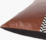 Fiona Lumbar Pillow FNA-002 in Black, corner detail
