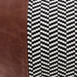 Fiona Lumbar Pillow FNA-002 in Black, close-up of the texture
