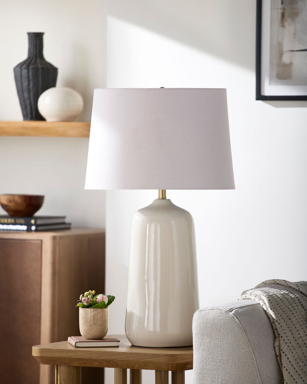 Foxton Accent Table Lamp, styled in a room