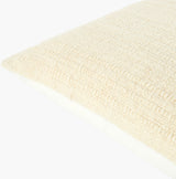 Amoura Accent Pillow GAAM-003 in Cream, corner detail
