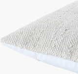 Chandler Accent Pillow GACH-002 in Ivory, corner detail