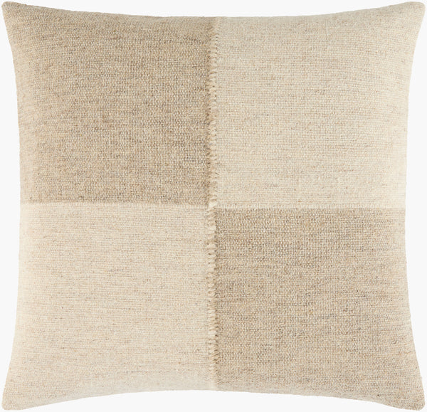 Elliot Accent Pillow GAET-004 in Beige, front view