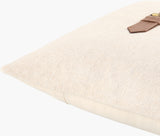 Havre Accent Pillow GAHA-001 in Ivory, corner detail