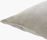 Karling Accent Pillow GAKA-001 in Taupe, corner detail