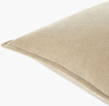 Karling Accent Pillow GAKA-001 in Taupe, corner detail