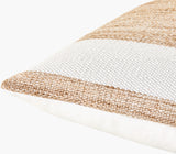 Katalina Accent Pillow GAKL-002 in Camel, corner detail