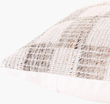 Katalina Accent Pillow GAKL-004 in Ivory, corner detail