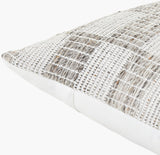 Katalina Accent Pillow GAKL-004 in Ivory, corner detail