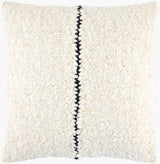 LaRocco Accent Pillow GALR-001 in Ivory, front view