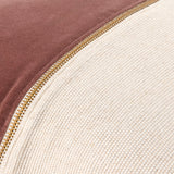 San Marco Accent Pillow GASN-001 in Chestnut, close-up of the texture