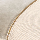 San Marco Accent Pillow GASN-002 in Taupe, close-up of the texture