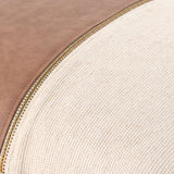 San Marco Accent Pillow GASN-004 in Tan, close-up of the texture
