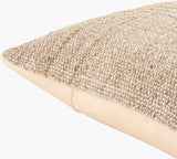 Westport Accent Pillow GAWP-002 in Tan, corner detail
