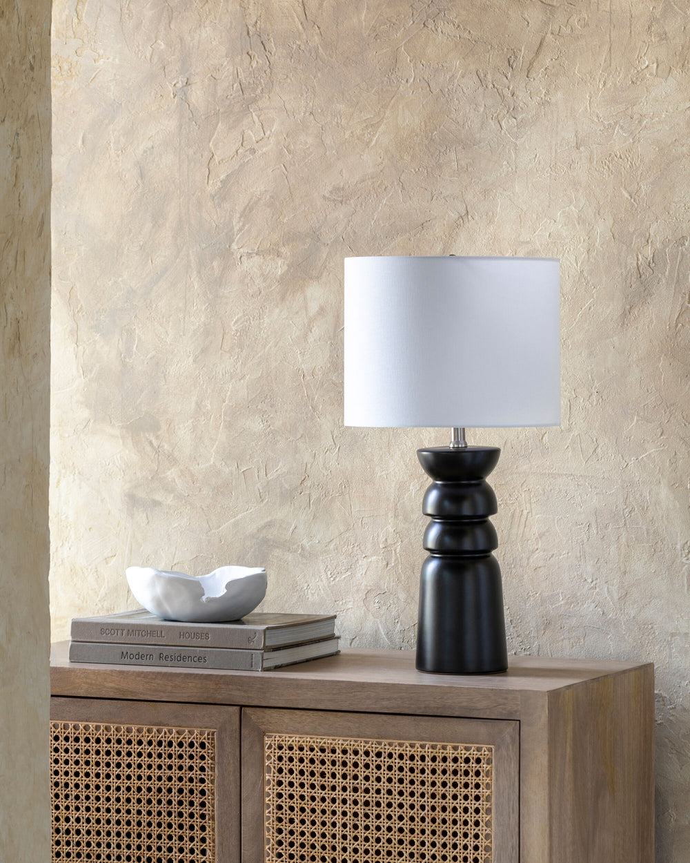 Geneseo Accent Table Lamp, styled in a room