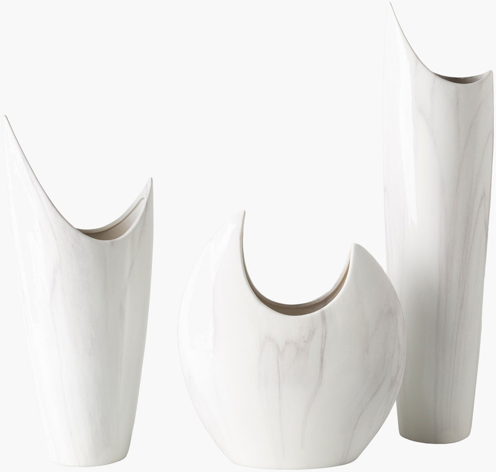 Hamilton Vase HMI-001 in White, front view