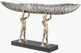 Homo Sapiens Decorative Bowl HOS-002 in Nickel, front view
