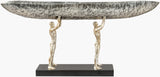 Homo Sapiens Decorative Bowl HOS-002 in Nickel, side profile