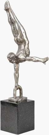 Homo Sapiens Decorative Sculpture HOS-003 in Silver, front view