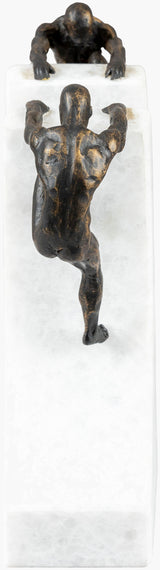Homo Sapiens Bookends HOS-005 in Bronze, side profile