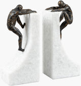 Homo Sapiens Bookends HOS-005 in Bronze, front view