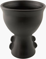 Harappa Vase HPR-004 in Black, top detail