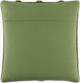 Harlow Accent Pillow HRW-004 in Olive, back view