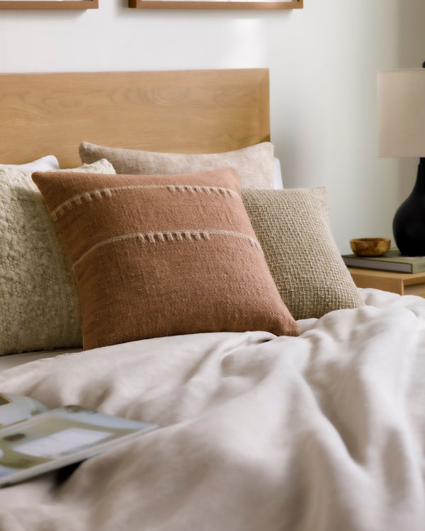 Harry Accent Pillow — Medium Brown