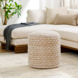 Imani Pouf, styled in a room