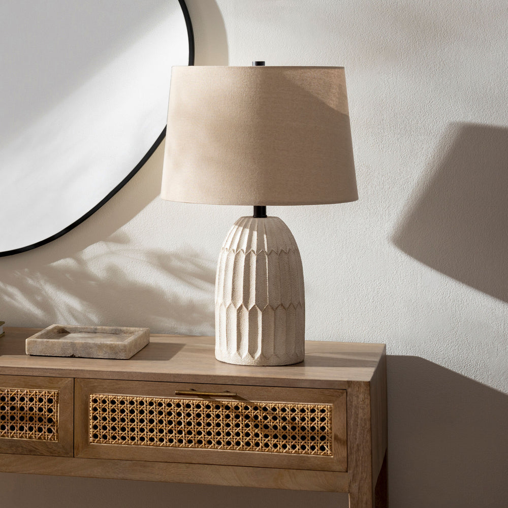 Sines Accent Table Lamp, styled in a room