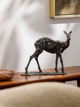 Marins Decorative Sculpture IRM-001 in Bronze, styled in a room