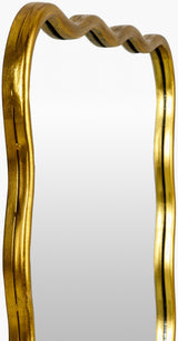 Ismenia Accent Mirror ISM-001 in Gold, corner detail