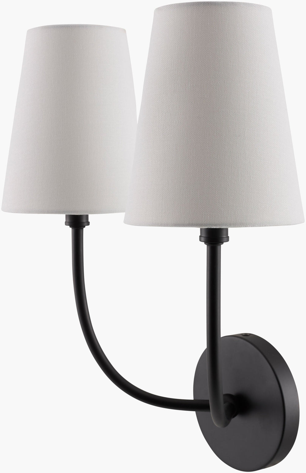 Itaran Wall Sconce ITR-003 in black, view 2 of 3