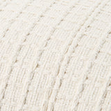 Ivanhore Accent Pillow IVH-001 in Eggshell, close-up of the texture