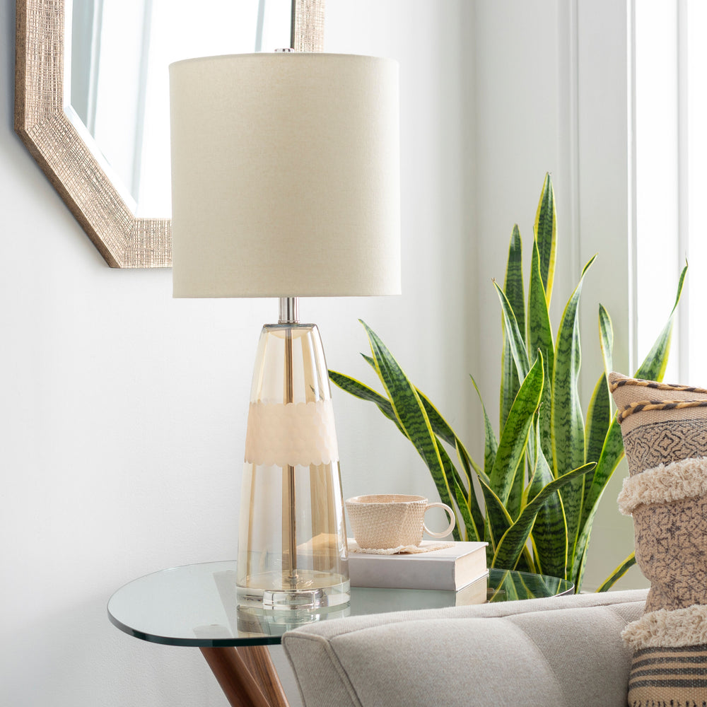 Jersey Accent Table Lamp, styled in a room