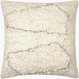 Jagged Accent Pillow JGG-001 in Cream, front view