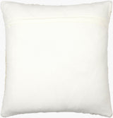 Jagged Accent Pillow JGG-001 in Cream, back view
