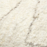 Jagged Accent Pillow JGG-001 in Cream, close-up of the texture