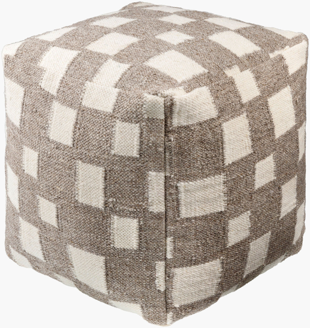 Jacinta Pouf in taupe, view 2 of 6