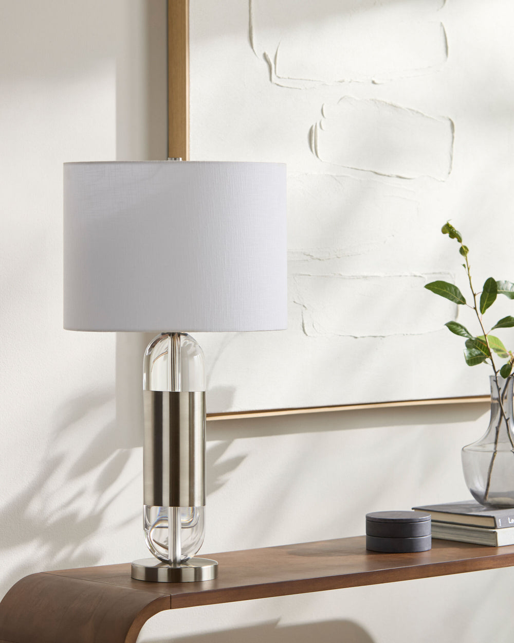Kamas Accent Table Lamp, styled in a room