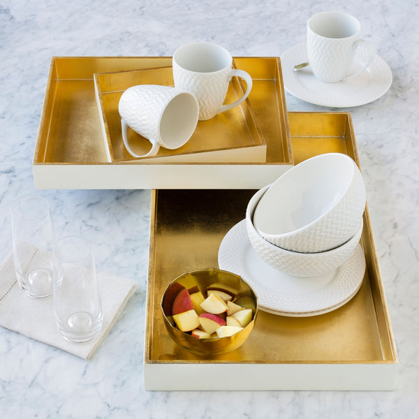 Kalista Trays, Set of 3 KTA-001, styled in a room