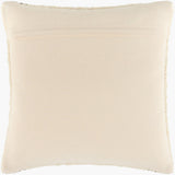 Kavre Accent Pillow KVRE-001 in Ivory, back view