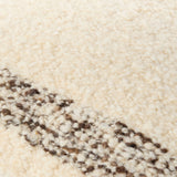 Kavre Accent Pillow KVRE-001 in Ivory, close-up of the texture