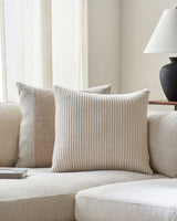 Lynchburg Accent Pillow LBG-001 in Ivory, styled in a room