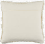 Lizzano Accent Pillow LIZ-001 in Ivory, back view