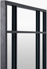 Lanka Full Length Mirror LKA-001 in Black, corner detail