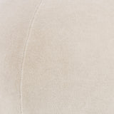 Bola Accent Pillow LOB-001 in ivory, close-up of the texture