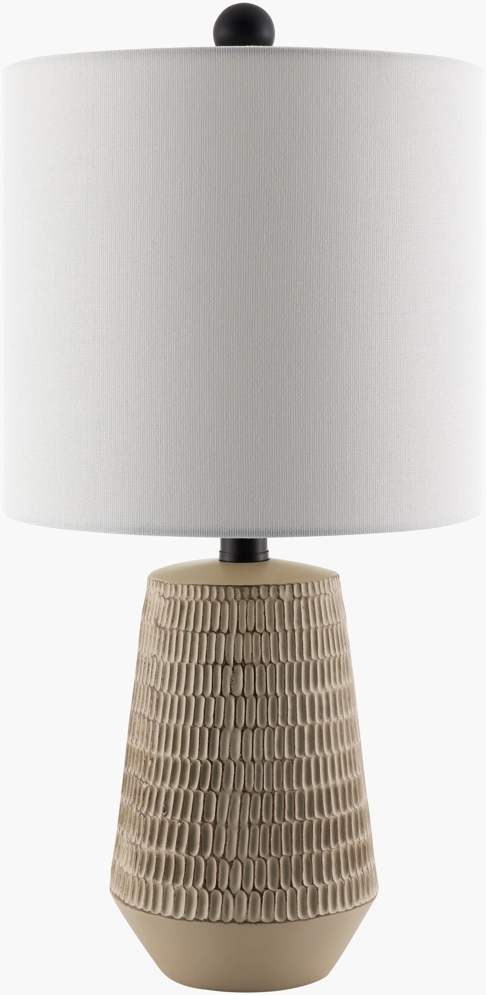 Leipzig Accent Table Lamp in beige, full view