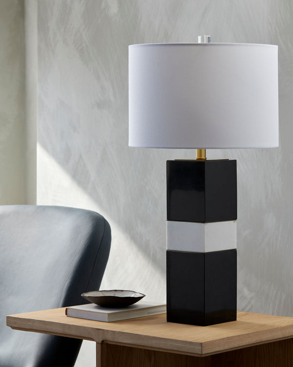 Majestic Accent Table Lamp, styled in a room